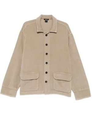Avant Toi Button-Up Flap-Pocket Jacket - Natural