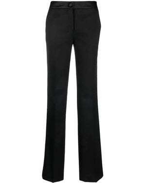 Maison Margiela Four-Stitch Tailored Tuxedo Trousers - Black