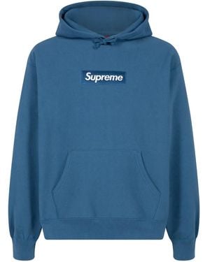 Supreme Box Logo Hoodie - Blau