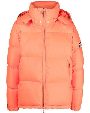 White/space Veste Matelassée À Patch Logo - Orange