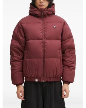 Aape By A Bathing Ape Hooded Padded Jacket - Red