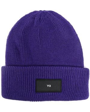 Y-3 Classic Beanie Hat - Purple