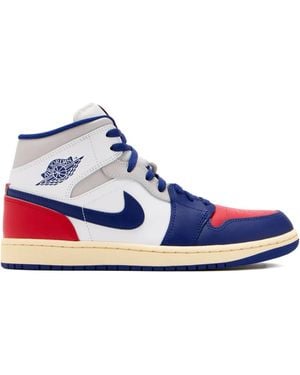 Nike Mid-Top Leather Trainers - Blue