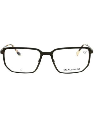 MCALLISTER Rectangular-Frame Glasses - Black