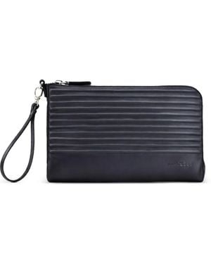 John Richmond Bolso De Mano Plisado - Azul