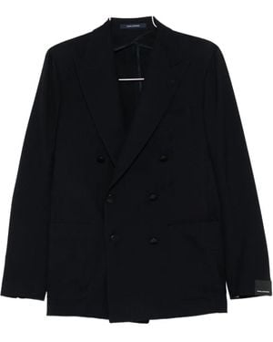 Tagliatore Double-breasted patch-pocket jacket - Negro