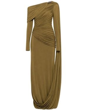 Chats by C.Dam Suriya Ruched Dress - Green