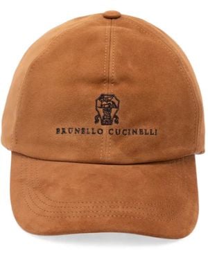 Brunello Cucinelli Logo-Embroidered Baseball Cap - Brown