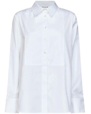 P.A.R.O.S.H. Paneled Long-Sleeve Shirt - White