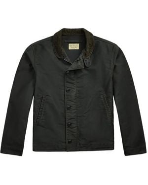RRL Corduroy-Collar Jacket - Black