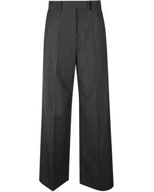 Frankie Shop Checked-Pattern Trousers - Grey