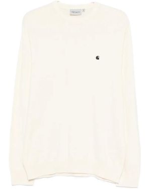 Carhartt Madison Logo-Embroidered Jumper - White