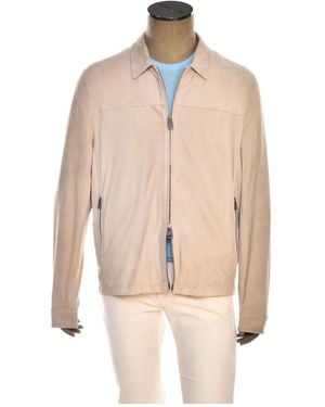 KIRED Roy Lambskin Zip-Front Jacket - Natural