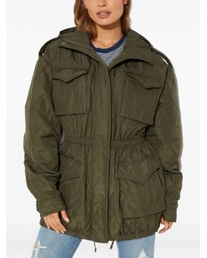 Norma Kamali Quilted Military Jacket - Green