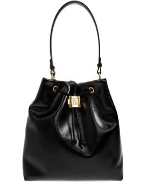 Balmain Chain-Trimmed Leather Backpack - Black