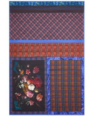 Dries Van Noten Pareo Mit Print - Blau