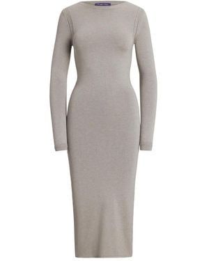 Ralph Lauren ロングスリーブ ドレス - グレー