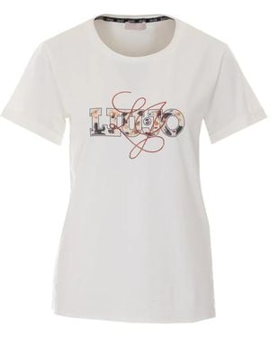 Liu Jo Logo-Print T-Shirt - White