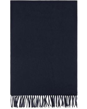 Tod's Fringed Cashmere Scarf - Blue
