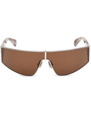 Max Mara Eyewear Mask-Shape Sunglasses - Metallic