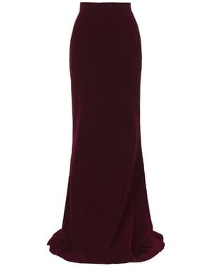 MOOS STUDIO Muse Velvet Floor-Length Maxi Skirt - Purple