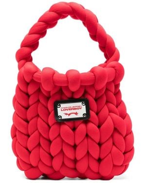 Charles Jeffrey Mini Marshmallow Tote Bag - Red