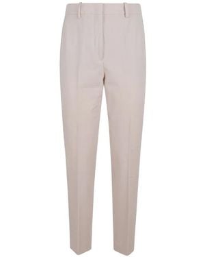 Incotex Elasticated-Waistband Pressed-Crease Trousers - Grey