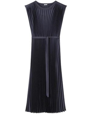 JOSEPH Volta Pleated Midi Dress - Blue