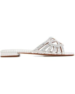 Nicoli Maddalena Sandalen Mit Strassverzierung - Weiß