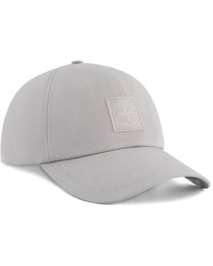 Stone Island Compass-Patch Baseball Cap - Grey