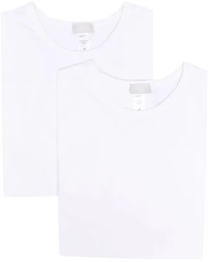 Hanro Pack De Dos Camisetas Con Parche Del Logo - Blanco