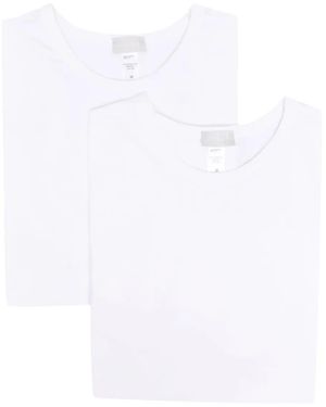 Hanro Set Aus Zwei T-Shirts Mit Logo-Patch - Weiß