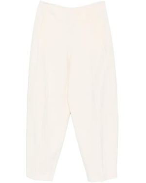 FFORME Yvette Straight-Leg Pleated Pants - White