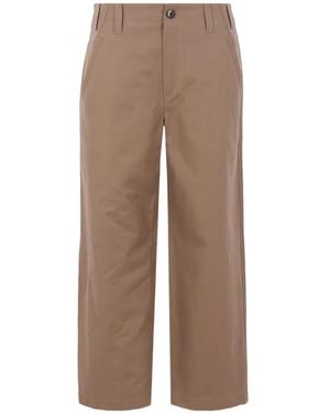 Brunello Cucinelli Patch-Pockets Pants - Natural