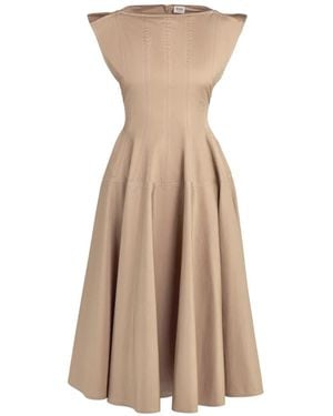 Tod's Ärmelloses A-Linien-Kleid - Natur