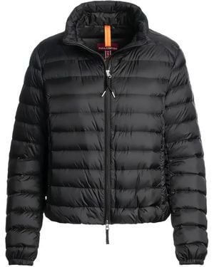 Parajumpers Puffer Jacket With Adjustable Hood And Internal Drawstring Waist - Black