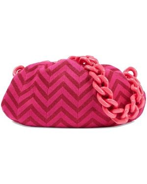 Missoni Large Zigzag-Pattern Clutch Bag - Pink
