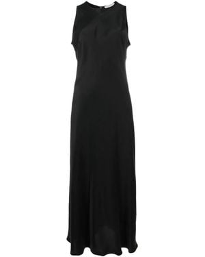 Asceno Valencia シルクスリップドレス - ブラック