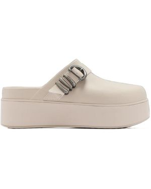 Crocs™ Dylan Platform Boho Buckle-Detail Heeled Mules - White