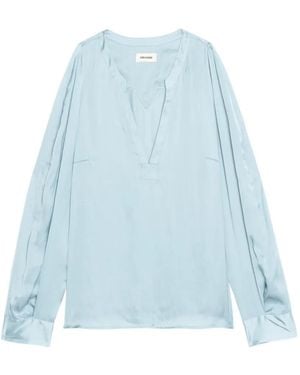 Zadig & Voltaire Torny Satin Tunic - Blue