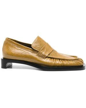 Jil Sander 30Mm Leather Loafers - Green