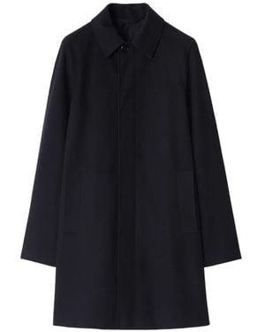Burberry Manteau Mi-Long En Cachemire - Blue