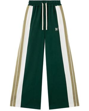 Palm Angels Monogram Side-Panel Track Pants - Green