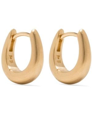 Tom Wood Liz Satin Huggie Earrings - Metallic