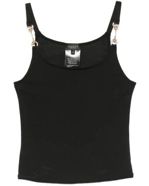 Gucci Horsebit Camisole Top - Black