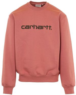 Carhartt Logo Sweatshirt - Pink