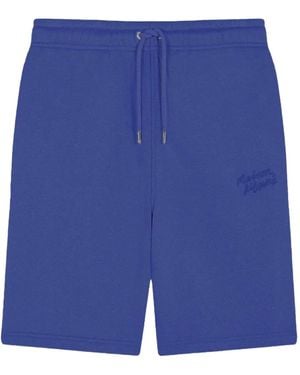 Maison Kitsuné Shorts Met Trekkoord - Blauw