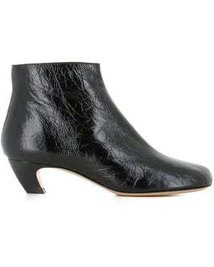 Le Monde Beryl Square-Toe Boots - Black