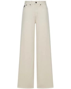 Lois Jean Droit En Coton - White