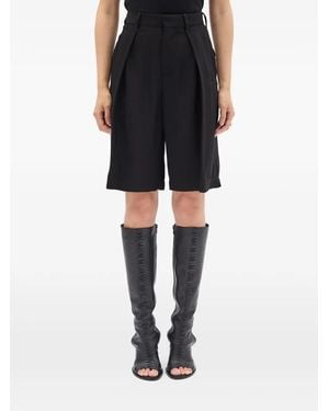 Ann Demeulemeester Ukje Pleated Shorts - Black